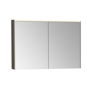 Изображение товара Зеркальный шкаф Vitra Core 100 см с подсветкой антрацит глянцевый