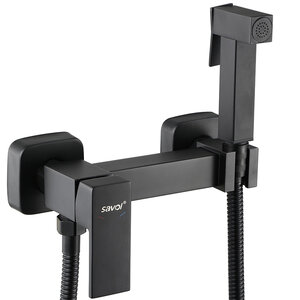 Изображение товара Гигиенический душ Savol, S-FXQ005H, со смесителем, черный матовый Изображение товара Гигиенический душ Savol, S-FXQ005H, со смесителем, черный матовый