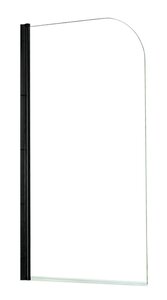 Изображение товара Шторка на ванну Azario Merrit 70 x 150 см черная стеклянная