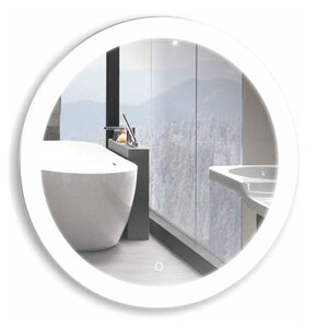 Изображение товара Зеркало Azario Перла D65 см, с LED подсветкой, диммер, сенсорный выключатель, белый, ФР-1534