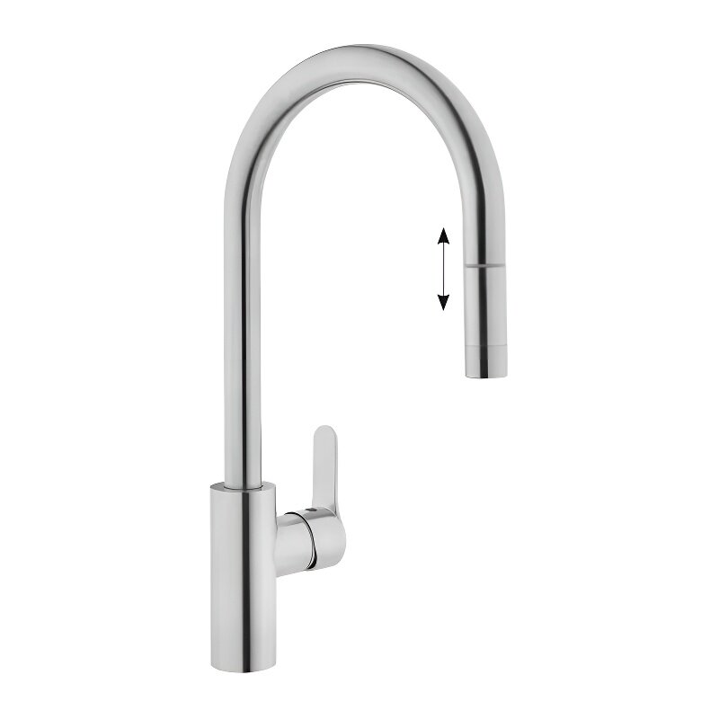 Изображение товара Смеситель Vitra Masterline A42153EXP Inox для кухонной мойки, хром