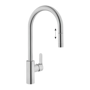 Изображение товара Смеситель для кухонной мойки Vitra Masterline A42153EXP Inox хром