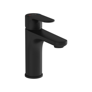 Изображение товара Черный матовый смеситель для раковины VitrA Root Round A4270636EXP