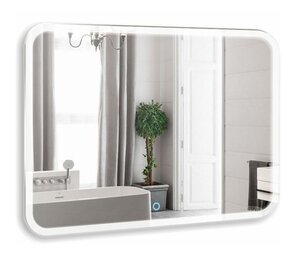 Изображение товара Зеркало Azario Стив 120 x 80 см, с LED подсветкой, диммер, сенсорный выключатель, белый, ФР-00002230