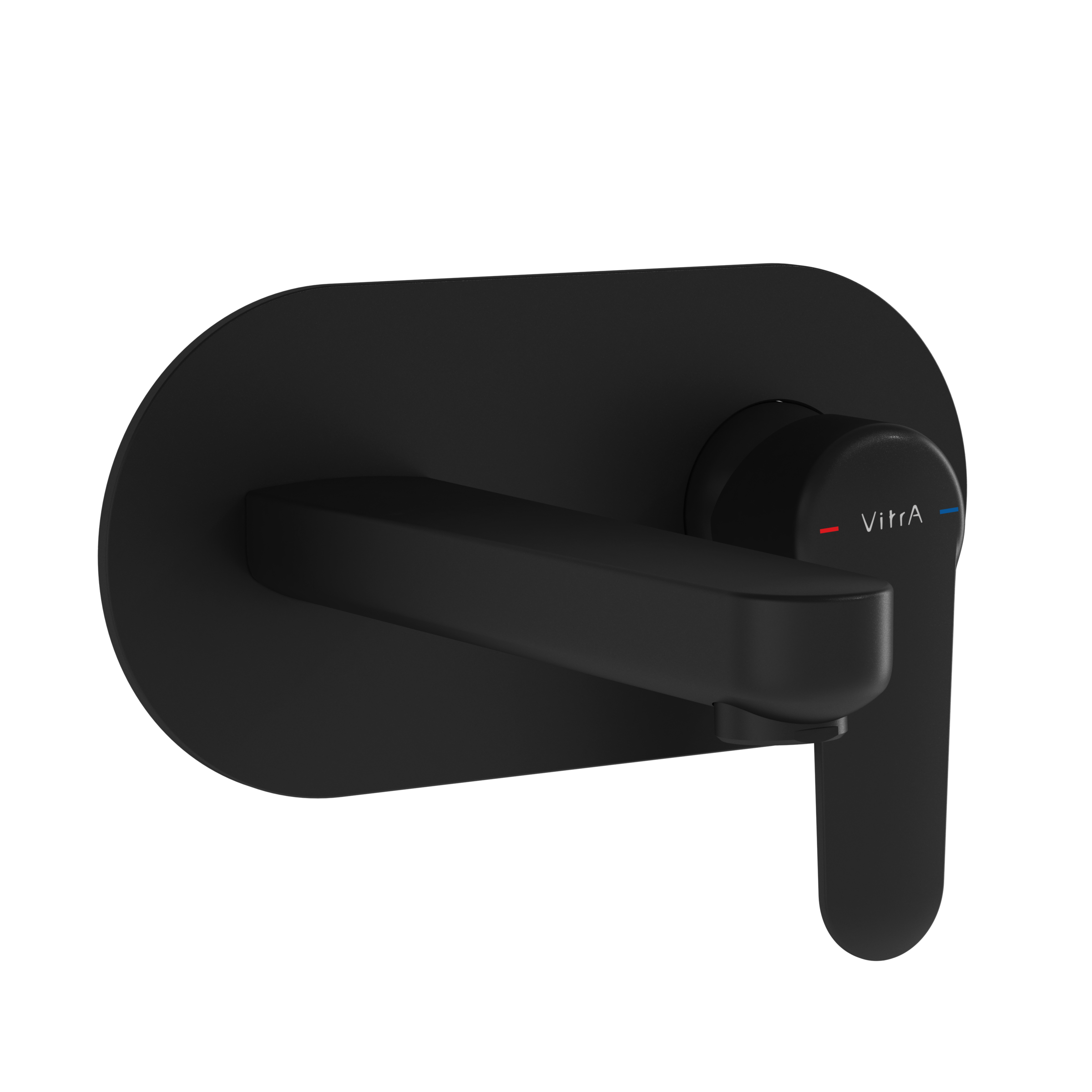 Изображение товара Встраиваемый смеситель VitrA Root Round A4272136EXP черный матовый для раковины