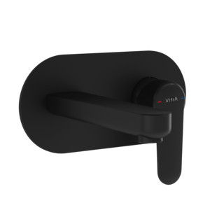 Изображение товара Встраиваемый смеситель VitrA Root Round A4272136EXP черный матовый для раковины