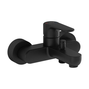 Изображение товара Смеситель VitrA Root Round A4272536EXP для ванны и душа, черный матовый