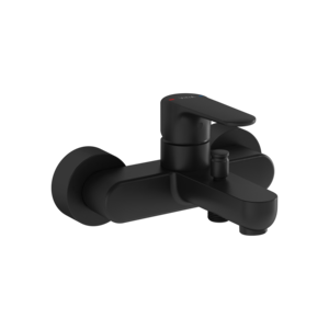 Изображение товара Смеситель Vitra Root Round A4272536EXP для ванны и душа, черный матовый