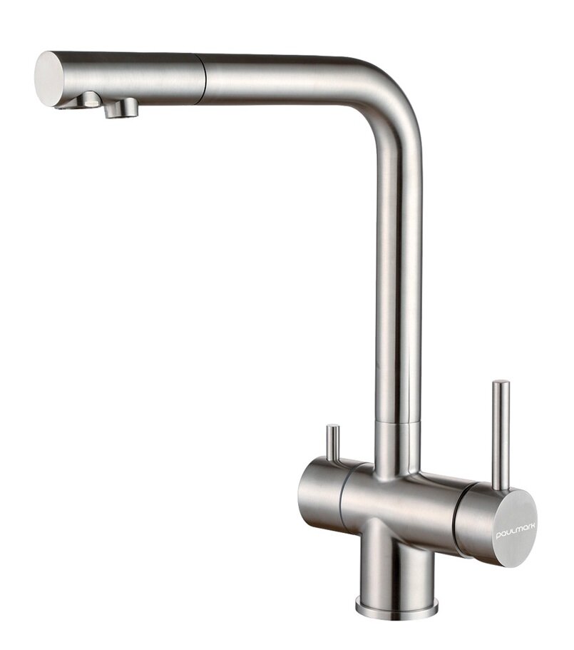 Изображение товара Смеситель Paulmark Skalen Sk213020-BS для кухонной мойки с фильтром