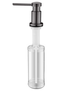 Изображение товара Дозатор встраиваемый для жидкого мыла Paulmark Brevit D005-GM вороненая сталь