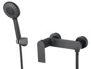 Изображение товара Смеситель душа Savol, с душевой лейкой, цвет черный матовый, S-601815H