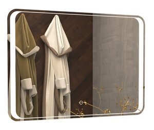 Изображение товара Зеркало Azario Valeria CS00064487 80 x 60 см, диммер, белый