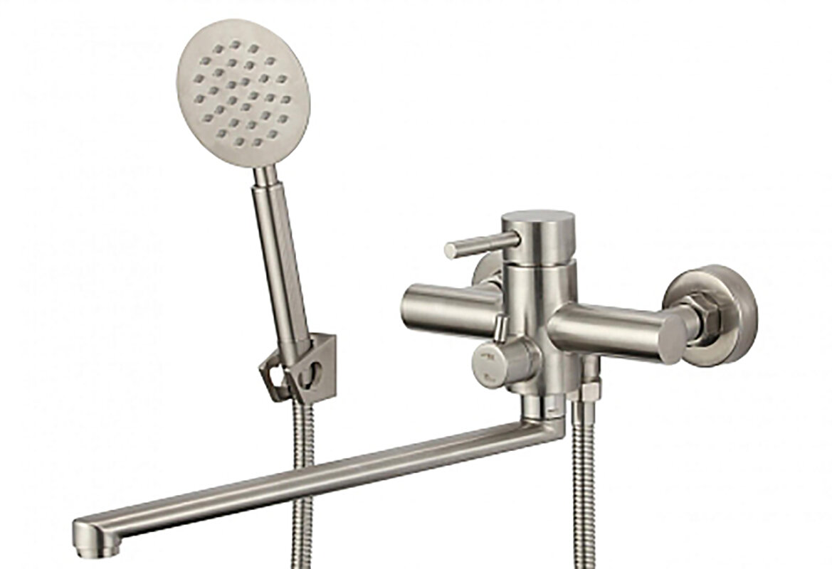 Изображение товара Смеситель для ванны и душа Savol, с душевой лейкой, цвет сатин, S-SUS4002