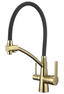 Изображение товара Смеситель для кухонной мойки Savol, под фильтр питьевой воды, цвет золото, S-L1805B-01