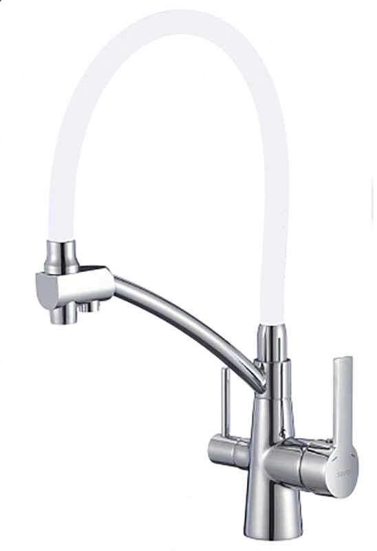 Изображение товара Смеситель для кухонной мойки Savol под фильтр питьевой воды хром однорычажный