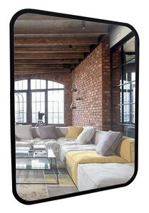 Изображение товара Зеркало Azario Мальта-лофт 60 x 80 см, без подсветки, черный, ФР-00002427