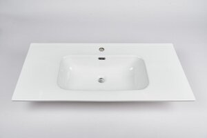 Изображение товара Раковина-столешница Inda Kona T298320KONA, 81 х 46,5 х 2 см, цвет белый глянцевый