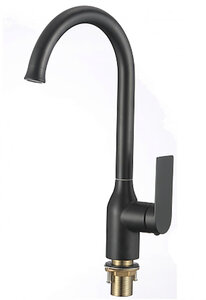 Изображение товара Смеситель для кухонной мойки Savol черный модель S-601816H