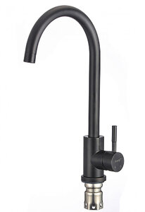 Изображение товара Смеситель для кухонной мойки Savol, цвет черный матовый, S-SUS3002H