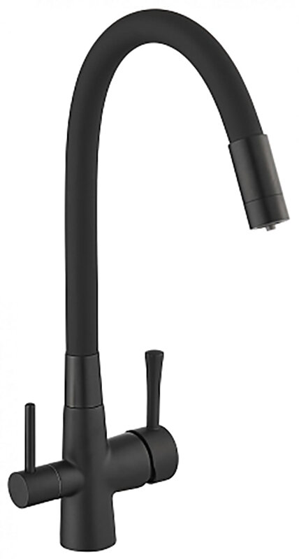 Изображение товара Смеситель для кухонной мойки Savol под фильтр питьевой воды 24.5 см черный