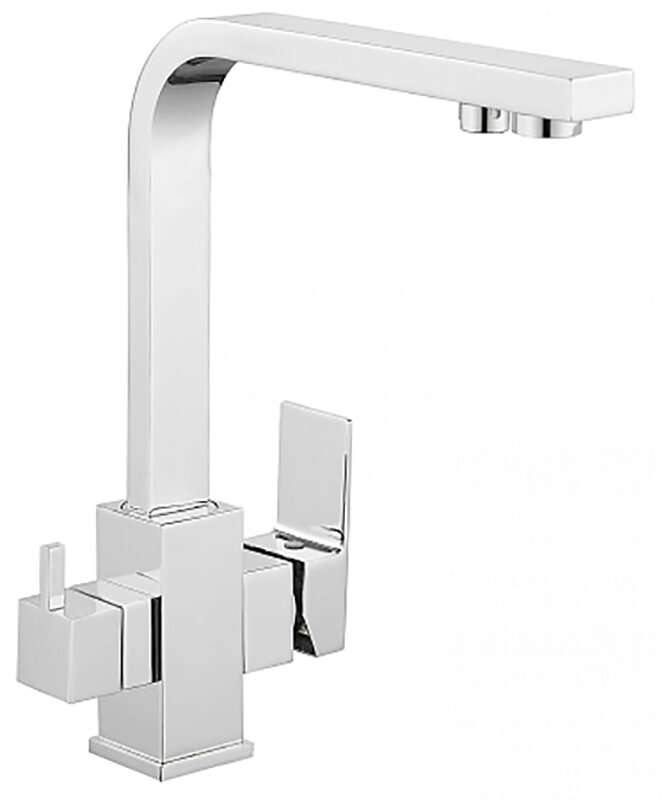 Изображение товара Смеситель для кухонной мойки Savol с подключением к фильтру питьевой воды хром матовый