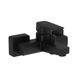 Изображение товара Смеситель Vitra Root Square A4273736EXP для ванны и душа, черный матовый (выставочный образец, отсутствует упаковка)
