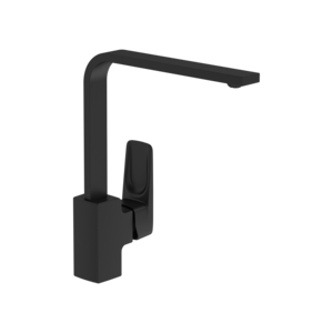 Изображение товара Смеситель VitrA Root Square для кухонной мойки черный матовый 28.5 см