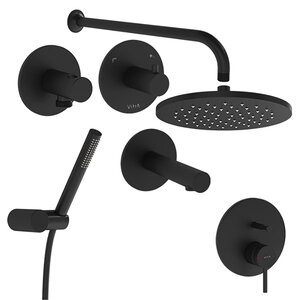 Изображение товара Душевая система Vitra Origin A49284EXP, черный матовый