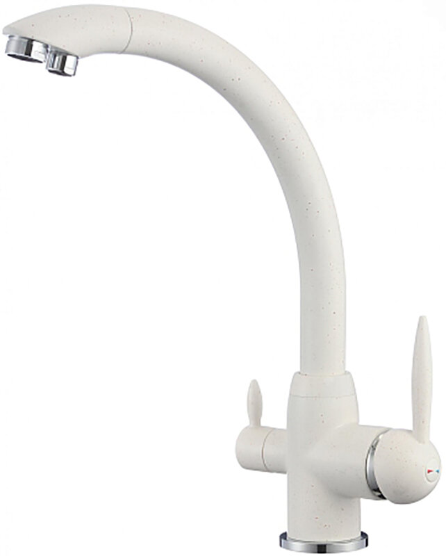 Изображение товара Смеситель для кухонной мойки Savol с фильтром питьевой воды белый модель S-L1699W