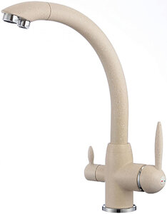 Изображение товара Смеситель для кухонной мойки Savol, c фильтром питьевой воды, цвет бежевый, S-L1699Y