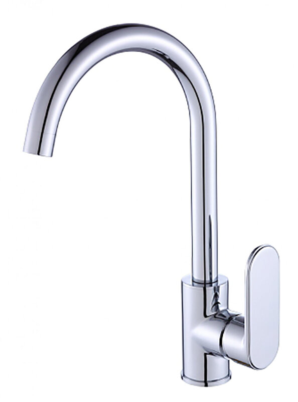 Изображение товара Смеситель для кухонной мойки Savol S-600306 хром однорычажный с поворотным изливом