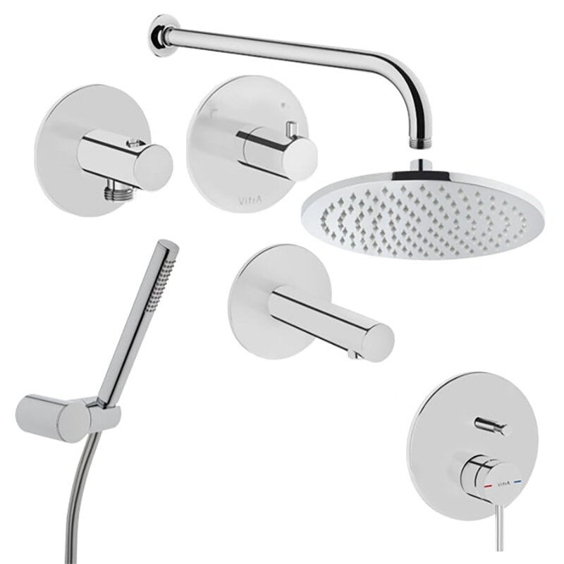 Изображение товара Душевая система Vitra Origin A49286EXP, хром, стандартная, скрытый монтаж Изображение товара Душевая система Vitra Origin A49286EXP, хром, стандартная, скрытый монтаж