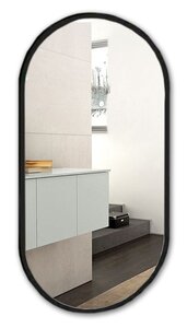 Изображение товара Зеркало Azario Виола-лафт 50x100 см без подсветки черное для ванной