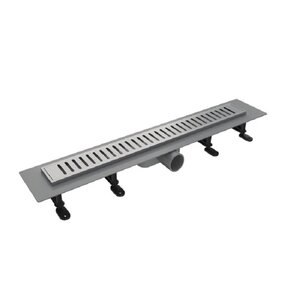 Изображение товара Дренажный канал Timo Smart+ 60 см с решеткой Single Gap из нержавеющей стали, цвет сталь, SMP-GG60-LS40(DRY)