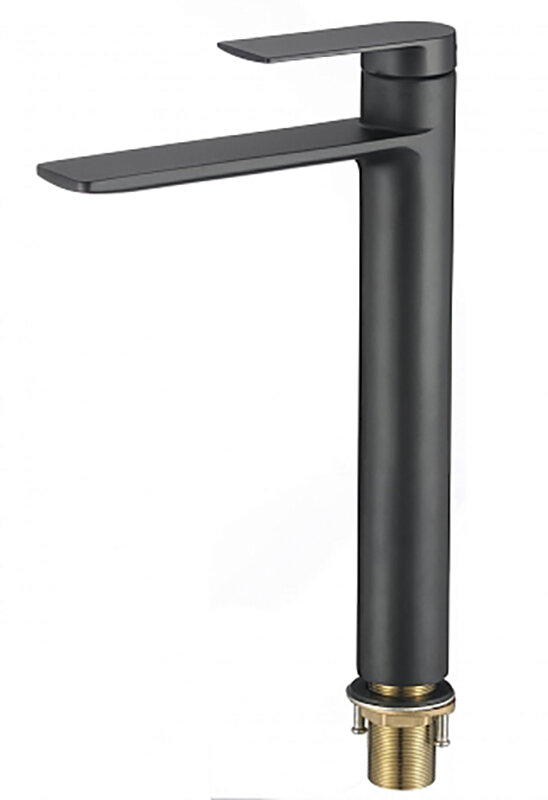 Изображение товара Смеситель для раковины Savol S-601811GH черный матовый, 20 см излив