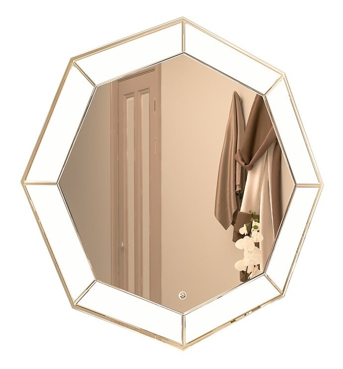 Изображение товара Зеркало Azario Renato 80x80 см с LED подсветкой влагостойкое подвесное