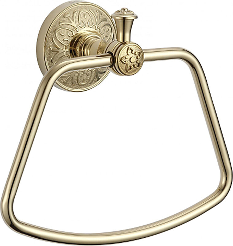 Изображение товара Держатель для полотенец Savol 58b, кольцевой, цвет золото, S-005860B