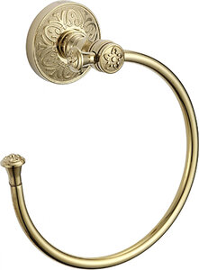 Изображение товара Держатель для полотенец Savol 58b кольцевой латунь золото цвет настенный