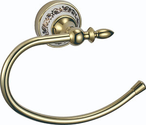 Изображение товара Держатель для полотенец Savol 68b, кольцевой, цвет золото, S-06860B