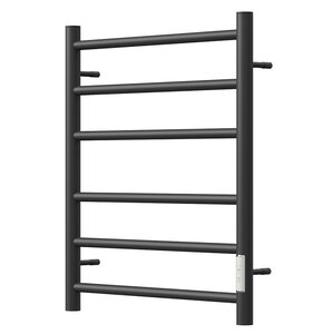 Изображение товара Полотенцесушитель электрический Point Аврора, П6, ширина 40 см, высота 60 см, диммер справа, черный, PN10846B