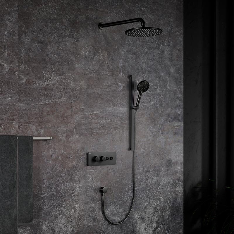 Изображение товара Душевая система Black&White Universe Gun Metal U7646GM