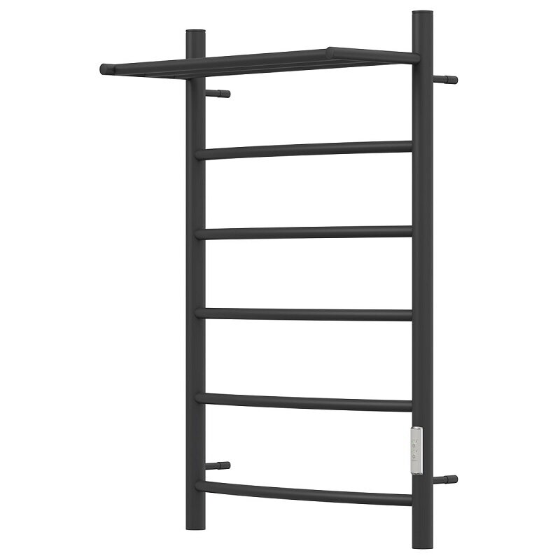 Изображение товара Электрический полотенцесушитель Point Афина с полкой 50х80 см черный