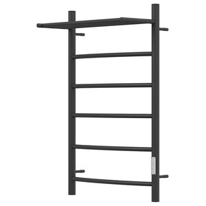 Изображение товара Электрический полотенцесушитель Point Афина с полкой 50х80 см черный