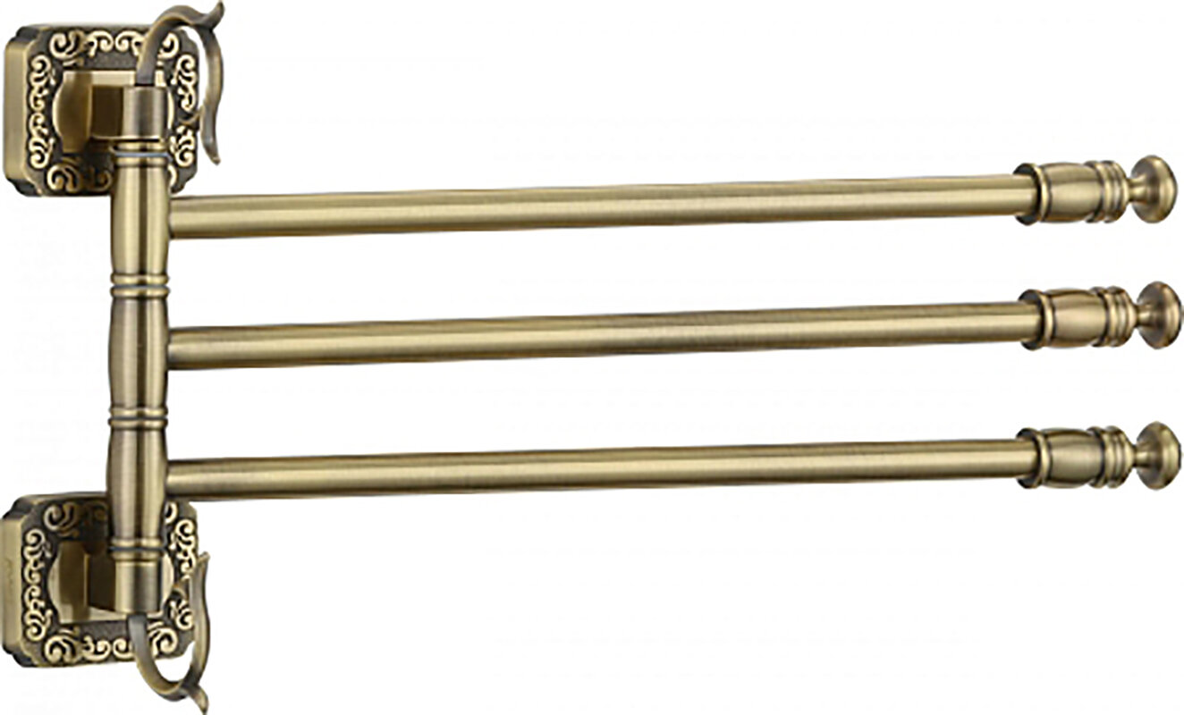 Изображение товара Держатель для полотенец Savol 64 поворотный тройной бронза