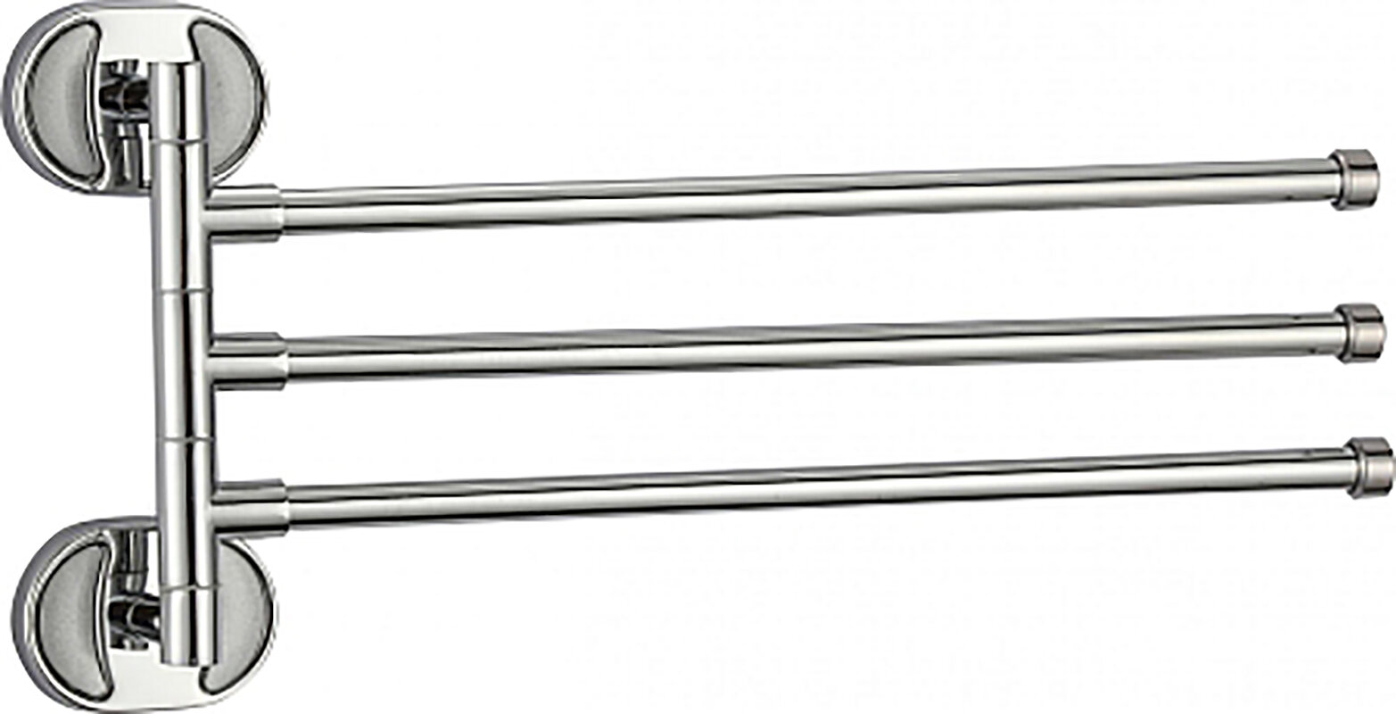 Изображение товара Держатель для полотенец Savol 70, поворотный, тройной, цвет хром, S-008603