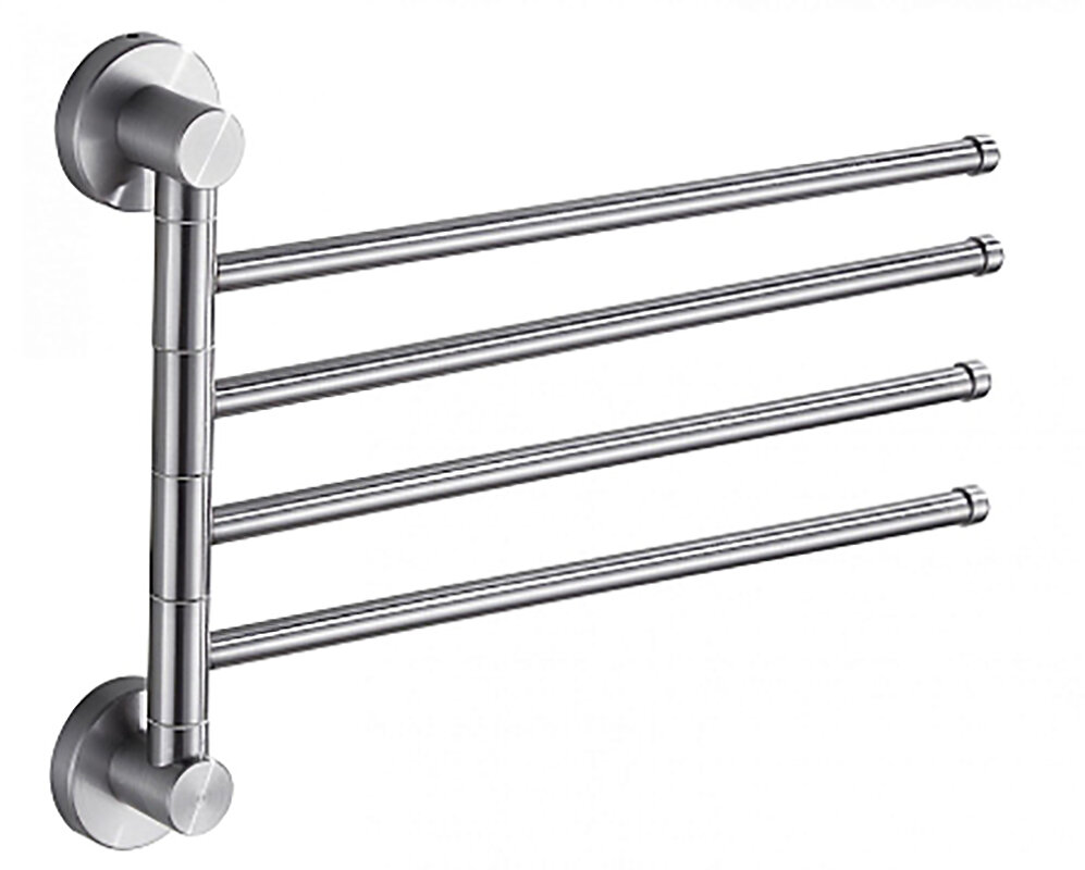 Изображение товара Держатель для полотенец Savol 56, поворотный, четверной, цвет сатин, S-005604