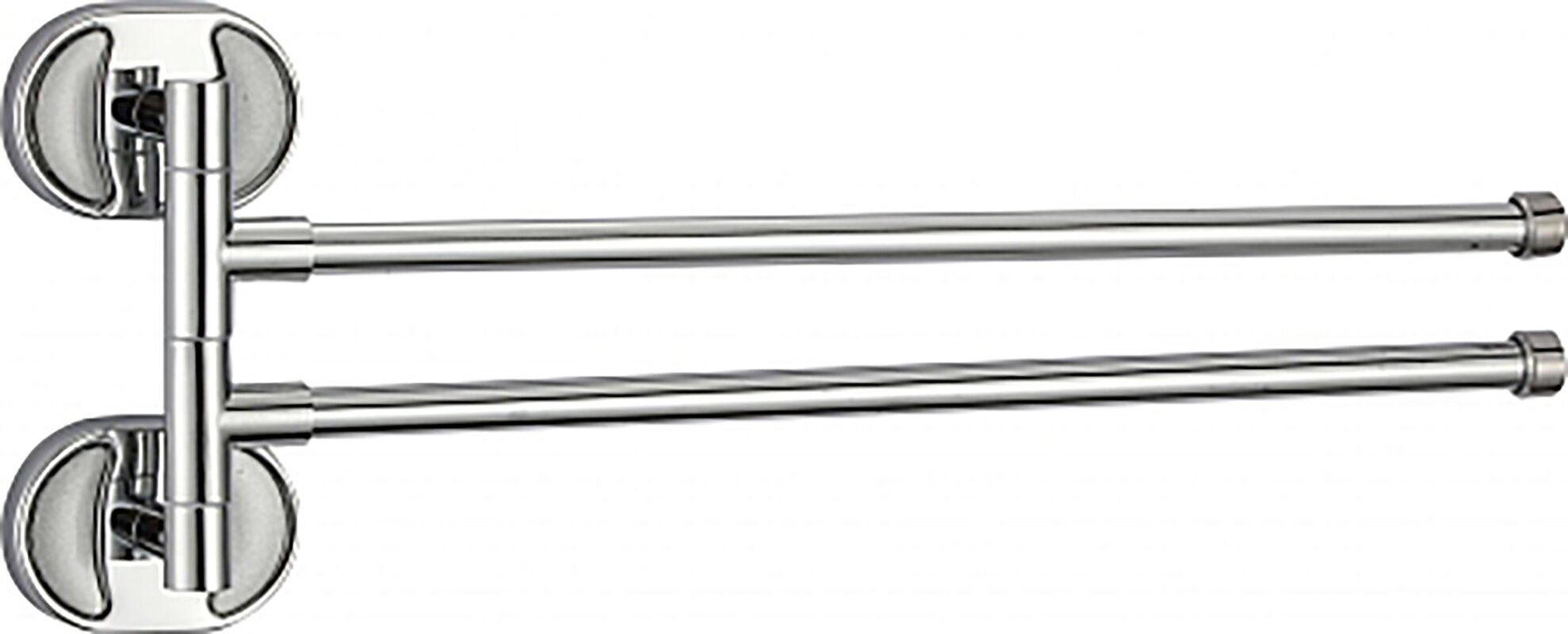 Изображение товара Держатель для полотенец Savol Серия 70 S-008602, 38 см, поворотный, двойной, цвет хром