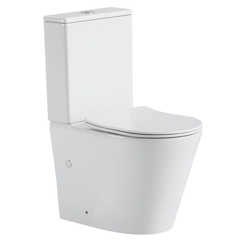 Изображение товара Унитаз-компакт безободковый Black&White Universe W-7793 белый с биде и двойным смывом