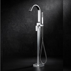 Изображение товара Смеситель для ванны Black&White Universe U3311, напольный, серебристый хром