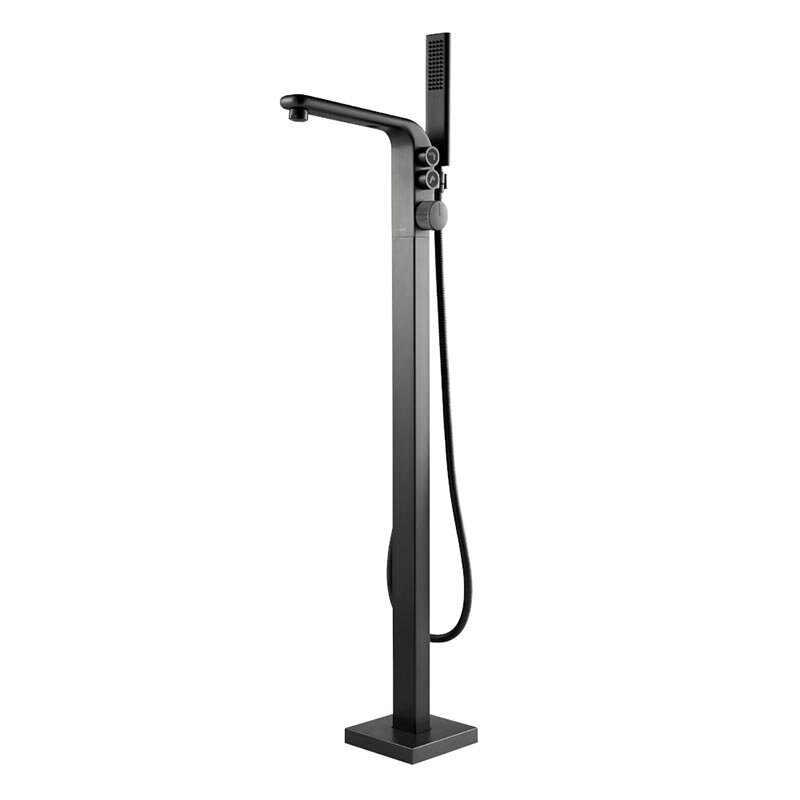 Изображение товара Напольный смеситель для ванны Black&White U7642GM Gun Metal